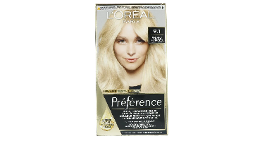 L'Oréal Paris Préférence 9.1 Zeer Licht Asblond
