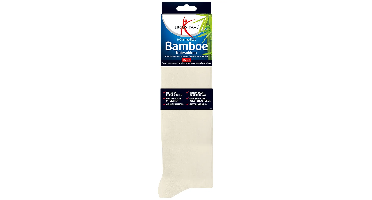 Lucovitaal Bamboe Kniesokken Ecru 35-38