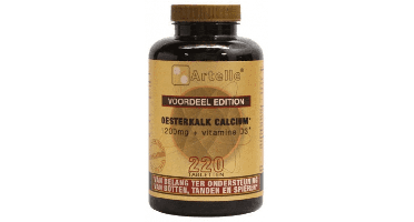 Artelle Oesterkalk Calcium 1200 mg Vitamine D3 Tabletten