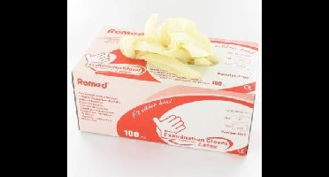 Romed Latex Handschoenen Poedervrij