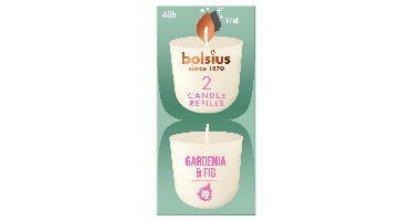 Bolsius Gardenia & Fig Candle Refills
