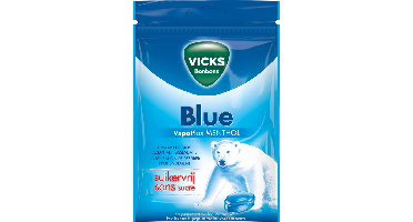 Vicks Blue Zak Suikervrij 72gr