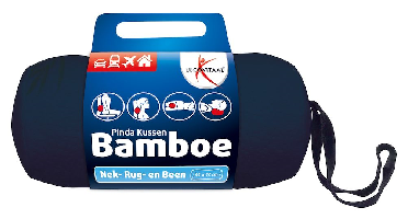 Lucovitaal Bamboe Pinda Kussen Blauw