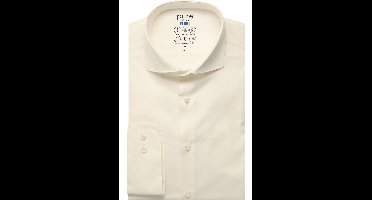 Pure FLXBL Slim Fit Overhemd beige, Effen
