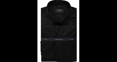 OLYMP SIGNATURE Tailored Fit Overhemd zwart, Effen