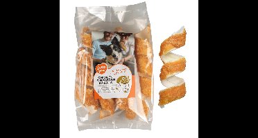 Duvo+ Meat Chicken & Rawhide Spirals L 8 stuks