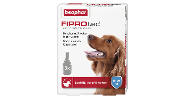 Beaphar Fiprotec 10-20 kg 3 pipetten