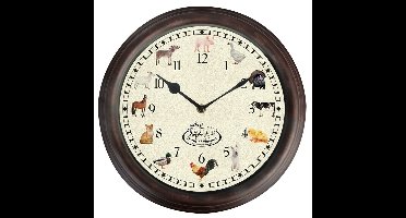 Esschert Design Klok met dierengeluid