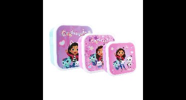 Snackboxset Gabby's Dollhouse 3-delig
