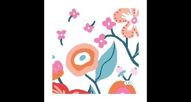 Duni Servetten Vibrant Bloom 24cm