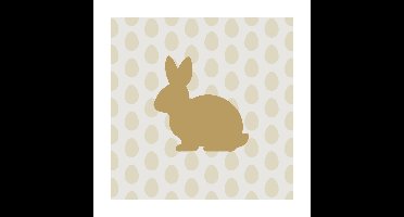 Duni Servetten Golden Bunny 33cm