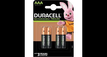 Duracell Batterij OPLAADBAAR 4xAAA 1,2V