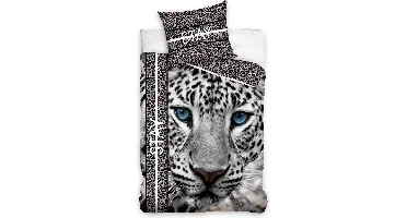 Dreamee Dekbedovertrek Sneeuw cheetah 140 X 200 cm - 70 x 90 cm - Katoen