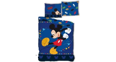 Disney Minnie Mouse Dekbedovertrek Blauw - 140 x 200 cm - Polyester