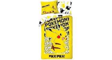 Pokémon Pika Pika Dekbedovertrek 140 x 200 cm (70 x 90 cm)