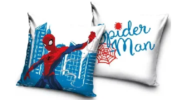 Spiderman sierkussen Blauw/wit 40 x 40 cm