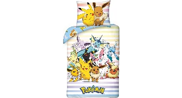 Pokémon Dekbedovertrek Catch 'Em All 140 x 200 cm - polyester