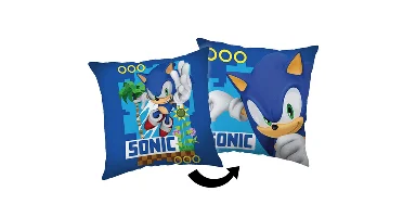 Sonic sierkussen blauw - 40 x 40 cm