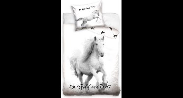 Animal Pictures Dekbedovertrek Paard wit - 140 x 200 cm - Katoen
