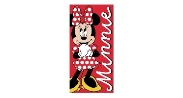 Disney Minnie Mouse strandlaken Polka Love sneldrogend 70 x 140 cm - polyester