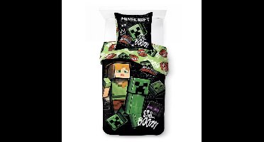 Minecraft Dekbedovertrek Pixel Paradox - 140 x 200 cm - 70 x 90 cm - Katoen