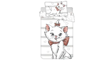 Disney Aristocats peuterdekbedovertrek hearts- 100 x 135 cm - Katoen