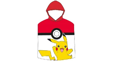 Pokemon poncho pokebal 55 x 115 cm - polyester