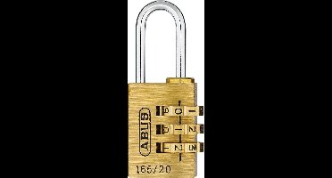 Zahlenvorhangschloss 165 Schlosskörper-B.23mm MS Zahlenroll.3 ABUS