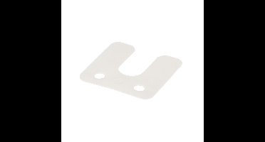 Stelplaat transp.70x70x1+sleuf