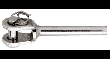 Gaffelterminal / 2,5 mm / RVS AISI 316