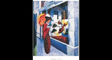 Kunstdruk August Macke - Hutladen 60x80cm