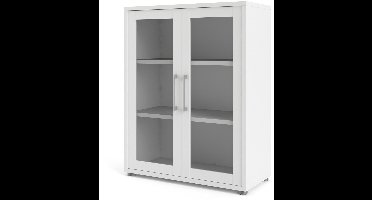 Giga Living Boekenkast Prima - Wit - 90x110x45cm