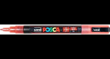 Uni Posca Uni Posca Verfmarker 3M Glitter Rood