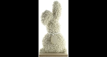 Kaemingk Paashaas Teddy Beige 23x12cm