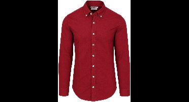 King Essentials The Tommy Overhemd Pomegranate - Maat M - Heren