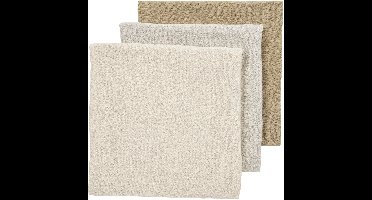 Meyco Baby Uni pre-washed hydrofiele doeken - 3-pack - pre-washed hydrofiel - soft sand/greige/taupe - 70x70cm