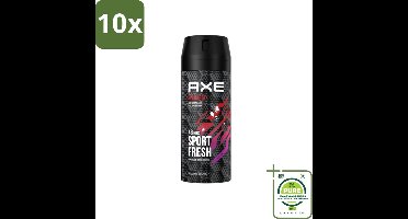 10 x Axe - Deodorant Bodyspray - 48hrs Sport Fresh - Recharge - Arctic Mint & Cool Spices - 150 ml - Grootverpakking - Axe Deodorant - Axe Bodyspray - Axe Sport Fresh - Axe Ice Chill - Deodorant Sport