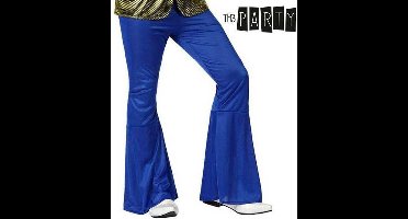 Donkerblauwe discobroek voor mannen - Verkleedkleding - Maat XS/S