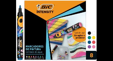 Paintmarker bic intensity assorti 8 stuks