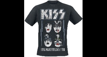 Kiss I Was Made For Lovin' You Heren T-shirt - zwart - 5XL