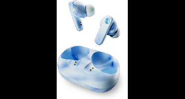 Skullcandy Eco Buds True Wireless In-Ear - Oordopjes Draadloos - Oortjes Draadloos Bluetooth - Wit/blauw