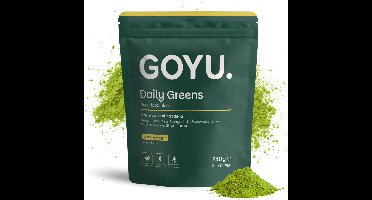 GOYU Daily Greens 240 Gram - Cupplement GOYU Daily Greens – Baobab, Moringa, Spirulina, Chlorella & Gerstegras – Biologische Superfood Blend