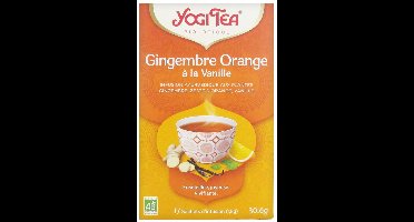 Yogi Tea Biologische Sinaasappel Gember met Vanille 17 Zakjes
