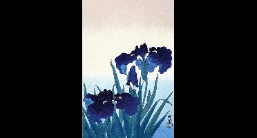 Pyramid Poster - Ohara Koson Iris Flowers - 91.5 X 61 Cm - Multicolor