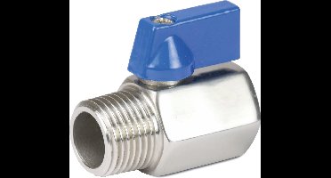 Profec Mini kogelkraan RVS 316 1/4" binnendraad 40bar