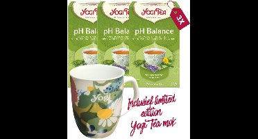 Yogi Tea PH balance Bio - 3 pakjes - inclusief limited edition Yogi Tea mok