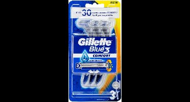 Gillette Blue 3 Wegwerpmesjes  3 st.