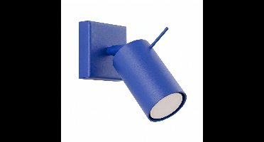 Sollux Lighting Wandlamp RING - GU10 - ultramarijn - staal - 8x16x8cm