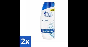 2 x Head & Shoulders – Shampoo – Classic – 625 ml - Anti-roos Shampoo - Roosvrij Haar - Gezonde Hoofdhuid - Microbiome Balance - Fris Haar