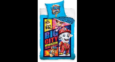 PAW Patrol Dekbedovertrek Big City - Eenpersoons - 140 x 200 cm + 65 x 65 cm - Katoen
